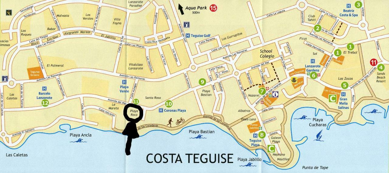 Casa A Primera Linea De Mar Costa Teguise Exteriér fotografie